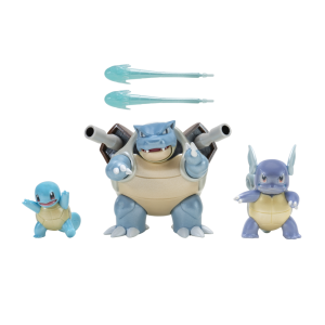 Pokemon Evolution set 3pk Squirtle, Wartortle & Blastoise - Slika 2