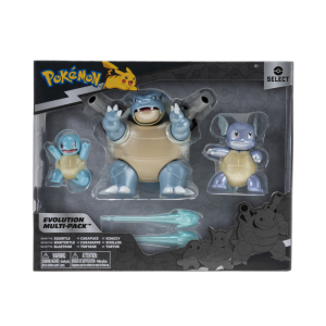 Pokemon Evolution set 3pk Squirtle, Wartortle & Blastoise - Slika 4