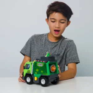 Nindža kornjače Trash N' Battle smetlarski kamion za igru - Slika 4