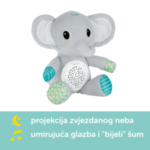 Moonlight Buddiezzz interaktivni plišanci Slonić, s bijelim šumom, melodijama i svjetlom - Slika 2