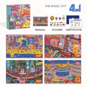 Mideer 4u1 puzzle Grad - Slika 2