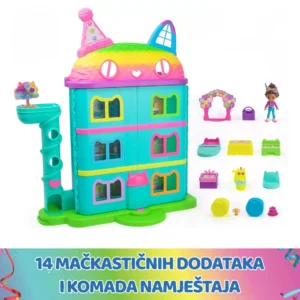 Gabby's Dollhouse kuća za lutke Purrfect Party s figurom i dodacima – novo izdanje - Slika 2