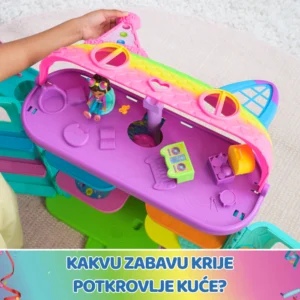Gabby's Dollhouse kuća za lutke Purrfect Party s figurom i dodacima – novo izdanje - Slika 6