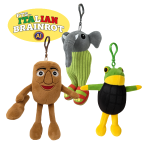 Brainrot plišani privjesak 15 cm, više vrsta