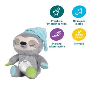 Moonlight Buddiezzz prošireno izdanje 3u1 igračka za mame i bebe, ljenivac - Slika 2