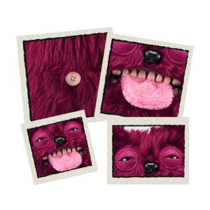 Fuggler nestašni plišanci Hairy Fuggs kolekcija 23 cm, više vrsta - Slika 3