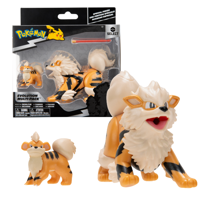 Pokemon Evolution set figura Growlithe I Arcanine