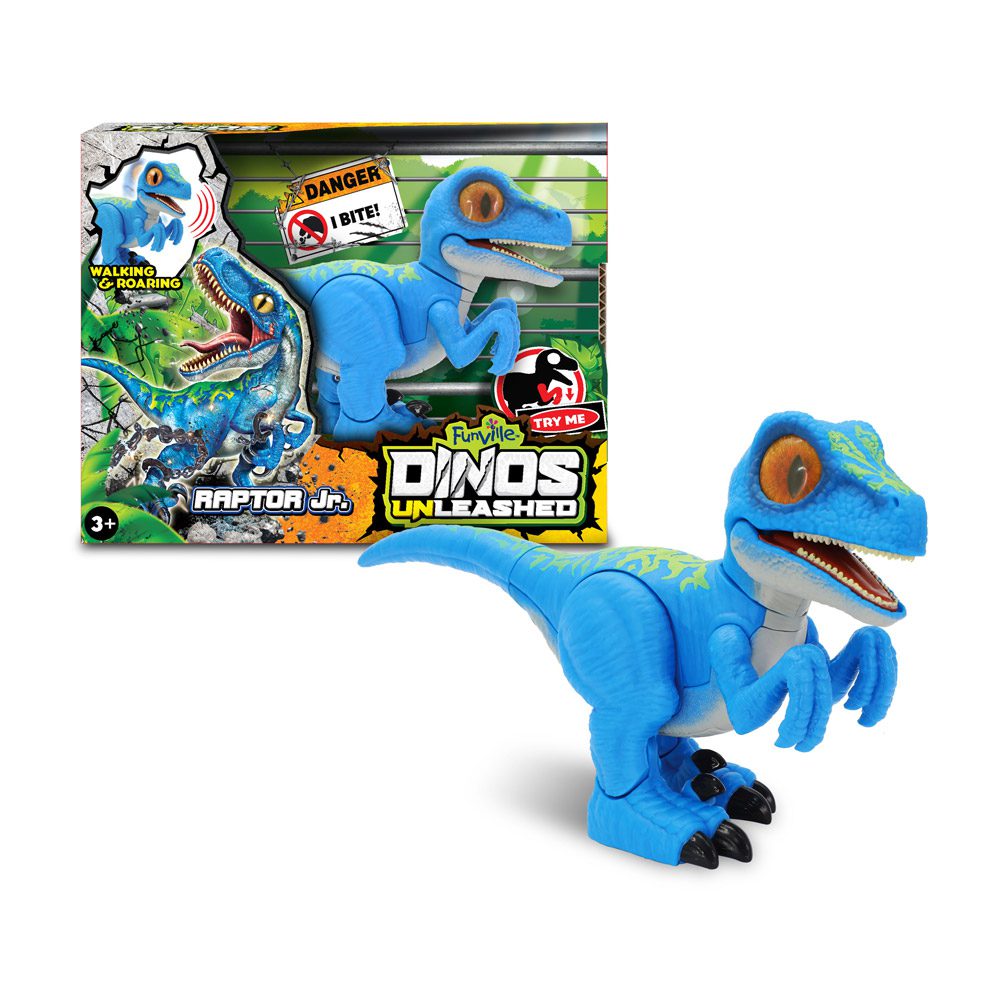 Dinos Unleashed - Walking & Roaring Raptor Jr. pomična figura