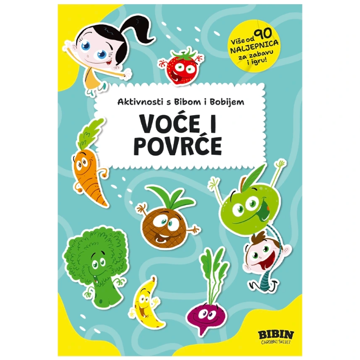 Knjiga aktivnosti s Bibom i Bobijem Voće i povrće